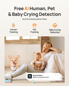 4K Indoor Pet Security Camera with HD Video Monitoring