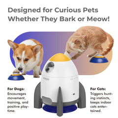 Interactive Automatic Dog Puzzle Feeder & Treat Dispenser