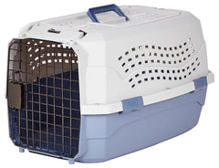 Durable Plastic Pet Carrier with Secure Buckles for Dogs & Cats
