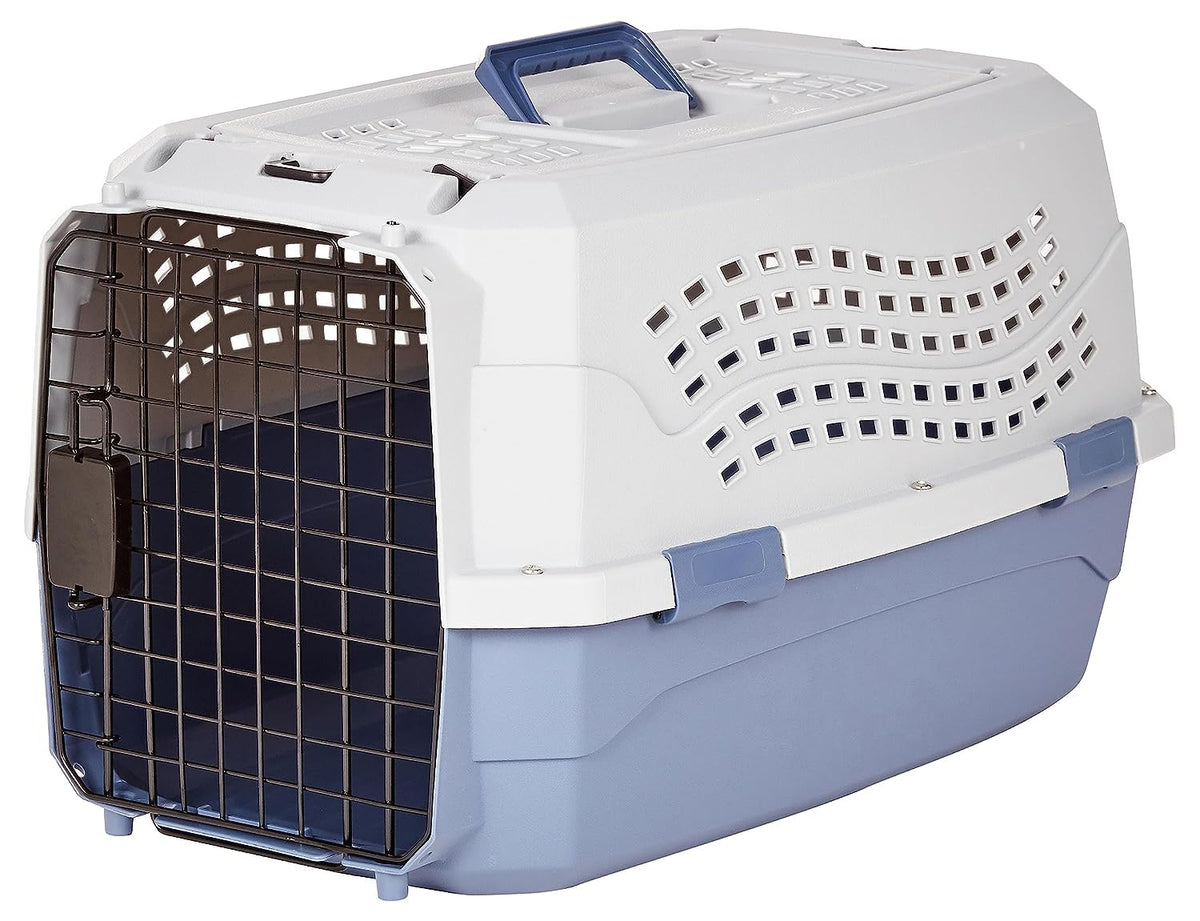 Durable Plastic Pet Carrier with Secure Buckles for Dogs & Cats