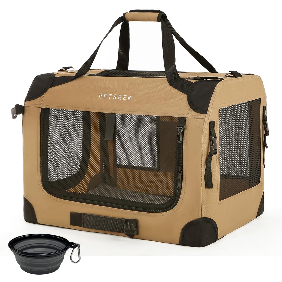 Extra Large Soft-Sided Pet Carrier, Foldable & Ventilated for Travel