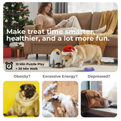 Interactive Automatic Dog Puzzle Feeder & Treat Dispenser
