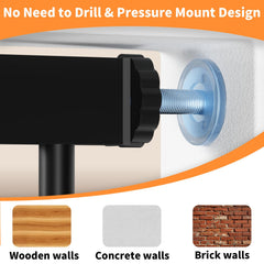Extra-Tall Pressure-Mounted Metal Pet Safety Gate for Cats & Dogs