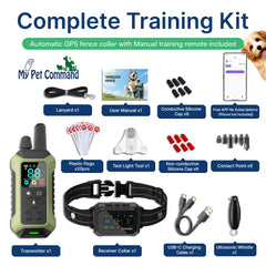 Smart Wireless GPS Dog Fence & Training Collar with App Control