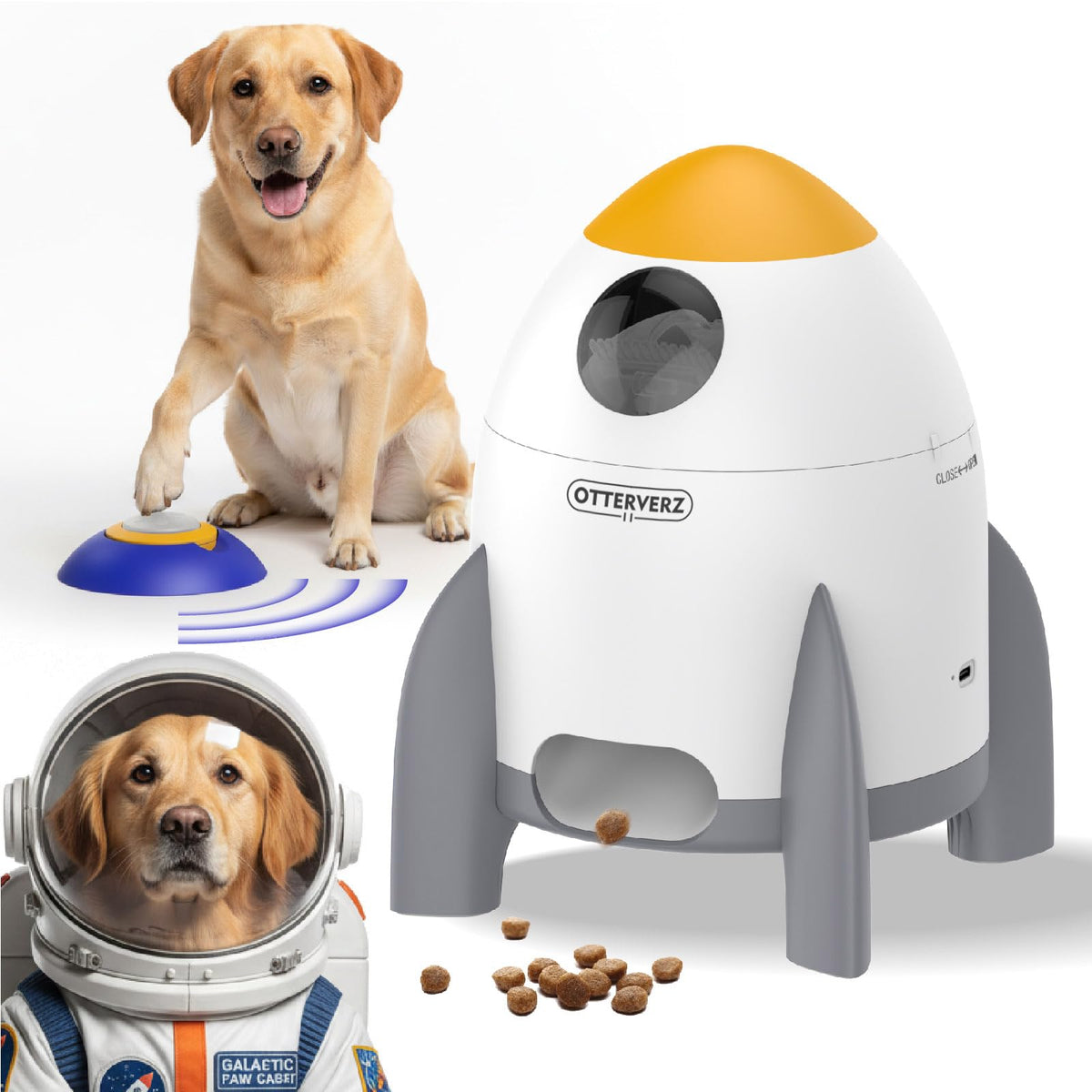 Interactive Automatic Dog Puzzle Feeder & Treat Dispenser