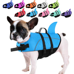 Ripstop Shark Dog Life Jacket for Small & Medium Dogs