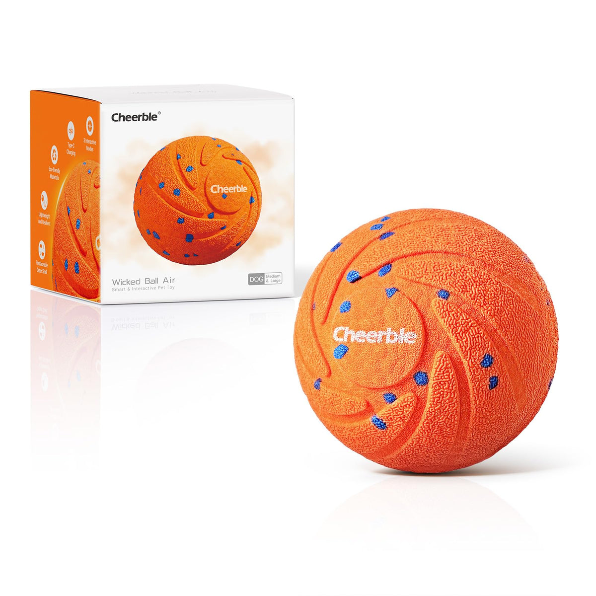 Cheerble Wicked Ball AIR Interactive Automatic Dog Toy