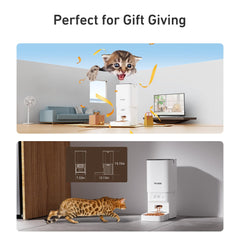 7L Automatic Pet Feeder with Desiccant Bag & Dual Power Supply