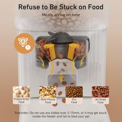 7L Automatic Pet Feeder with Desiccant Bag & Dual Power Supply