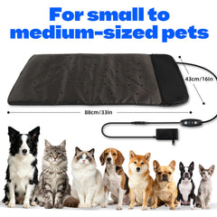 3-Level Electric Pet Heating & Cooling Mat with Ventilation Fan