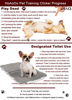 Dog Training Clicker with Wrist Strap & Keyring for Pets