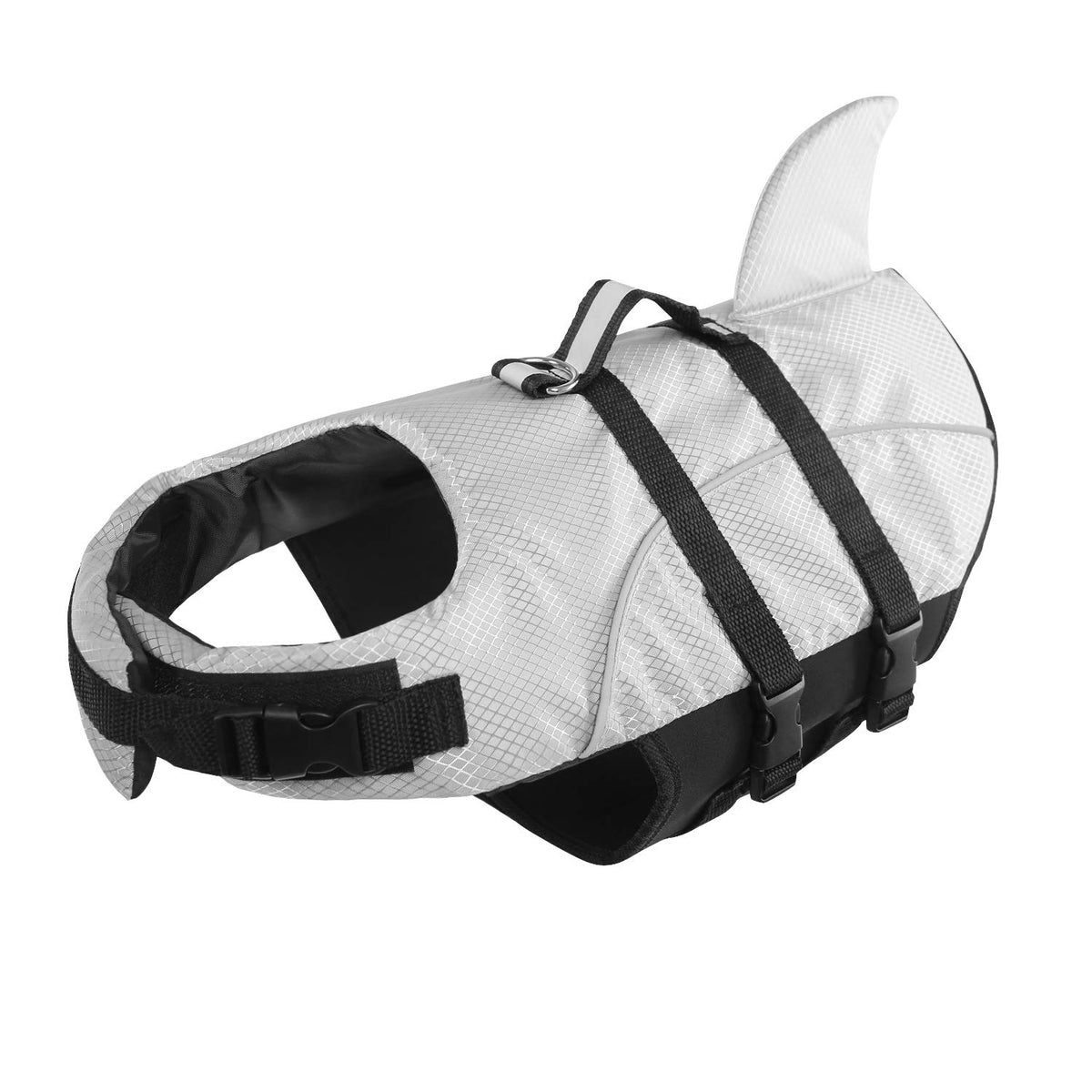 Ripstop Shark Dog Life Jacket for Small & Medium Dogs