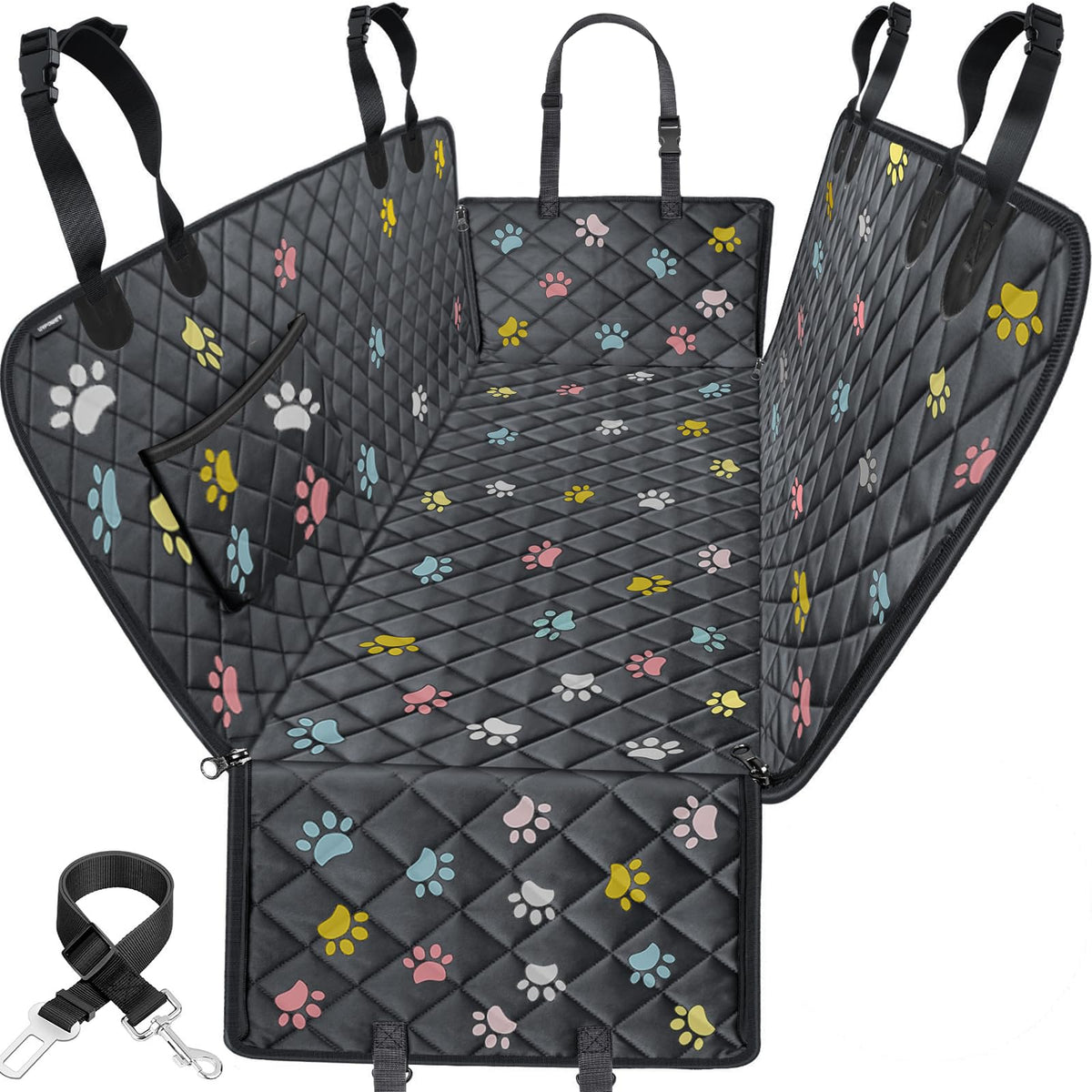 Waterproof Heavy-Duty Dog Car Seat Cover & Hammock for SUVs