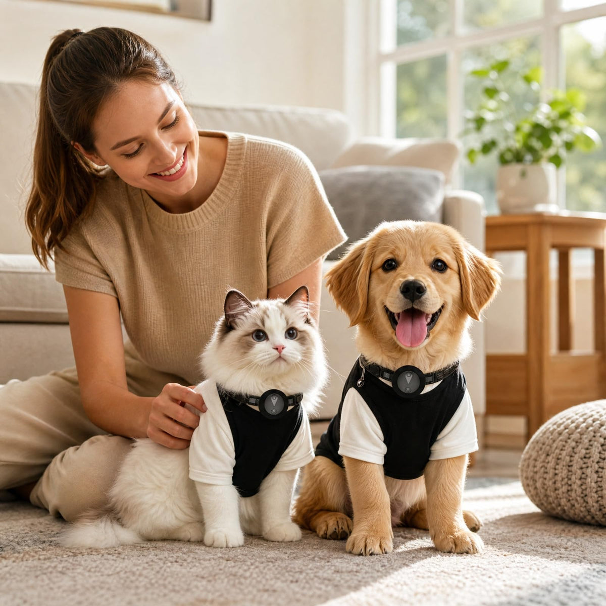 Real-Time GPS Cat Tracker with Waterproof Collar & No Subscription