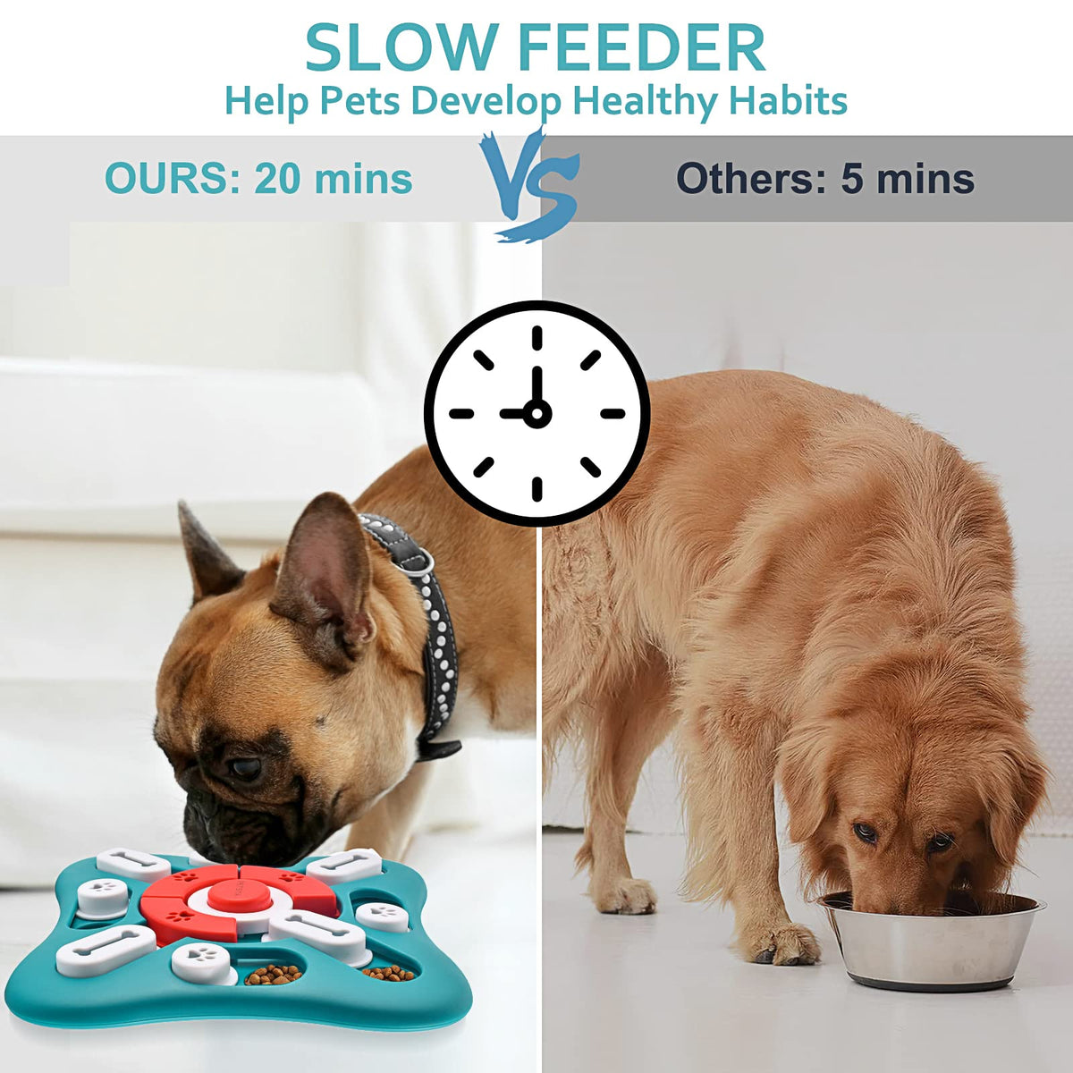 Interactive Dog Puzzle Toy with Treat Dispenser for Mental Stimulation