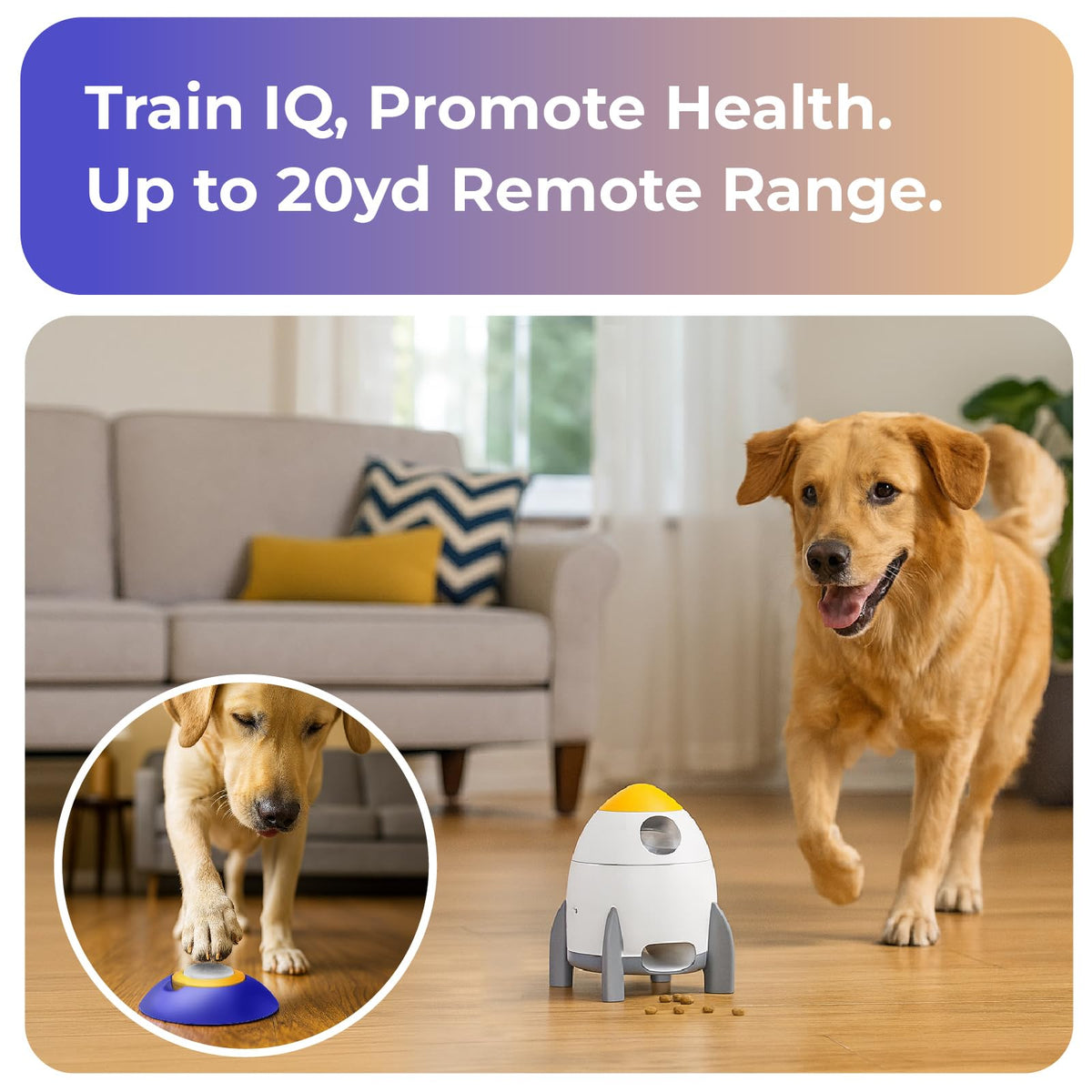 Interactive Automatic Dog Puzzle Feeder & Treat Dispenser