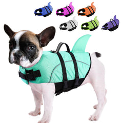 Ripstop Shark Dog Life Jacket for Small & Medium Dogs