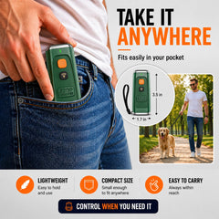 Rechargeable Ultrasonic Dog Bark Deterrent & Training Device