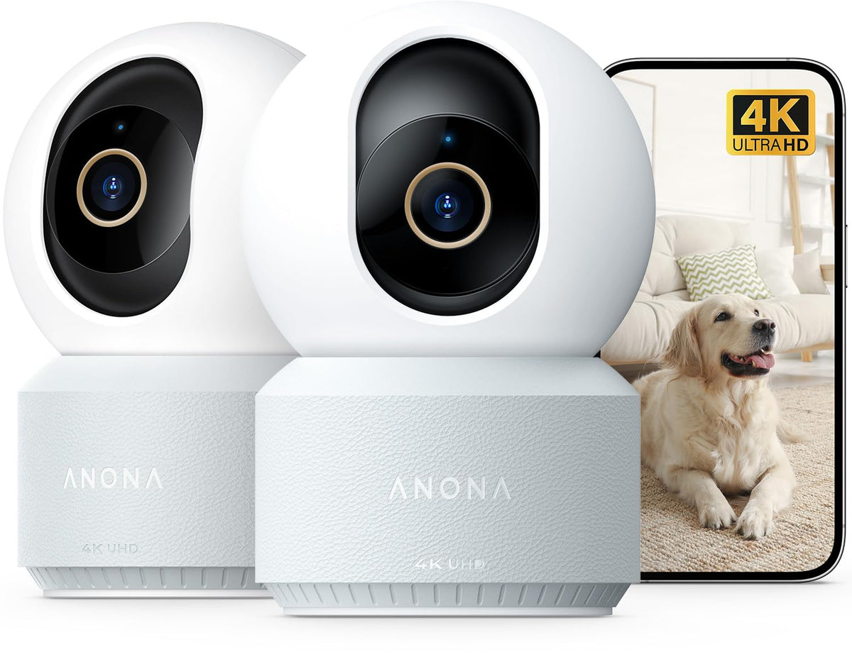 4K Indoor Pet Security Camera with HD Video Monitoring