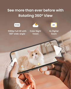 Furbo 360° Pet Camera with HD Monitoring & Treat Dispensing