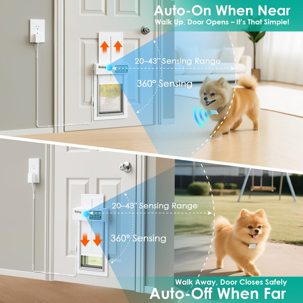 Automatic Smart Dog Door with Secure Pet Access Control