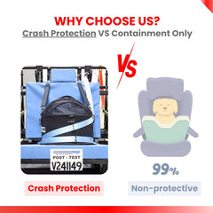 Crash-Tested Portable Small Dog Car Seat for Safe Travel