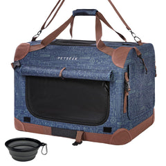 Extra Large Soft-Sided Pet Carrier, Foldable & Ventilated for Travel