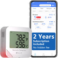 4G Remote Pet Temperature & Humidity Monitor with App Alerts