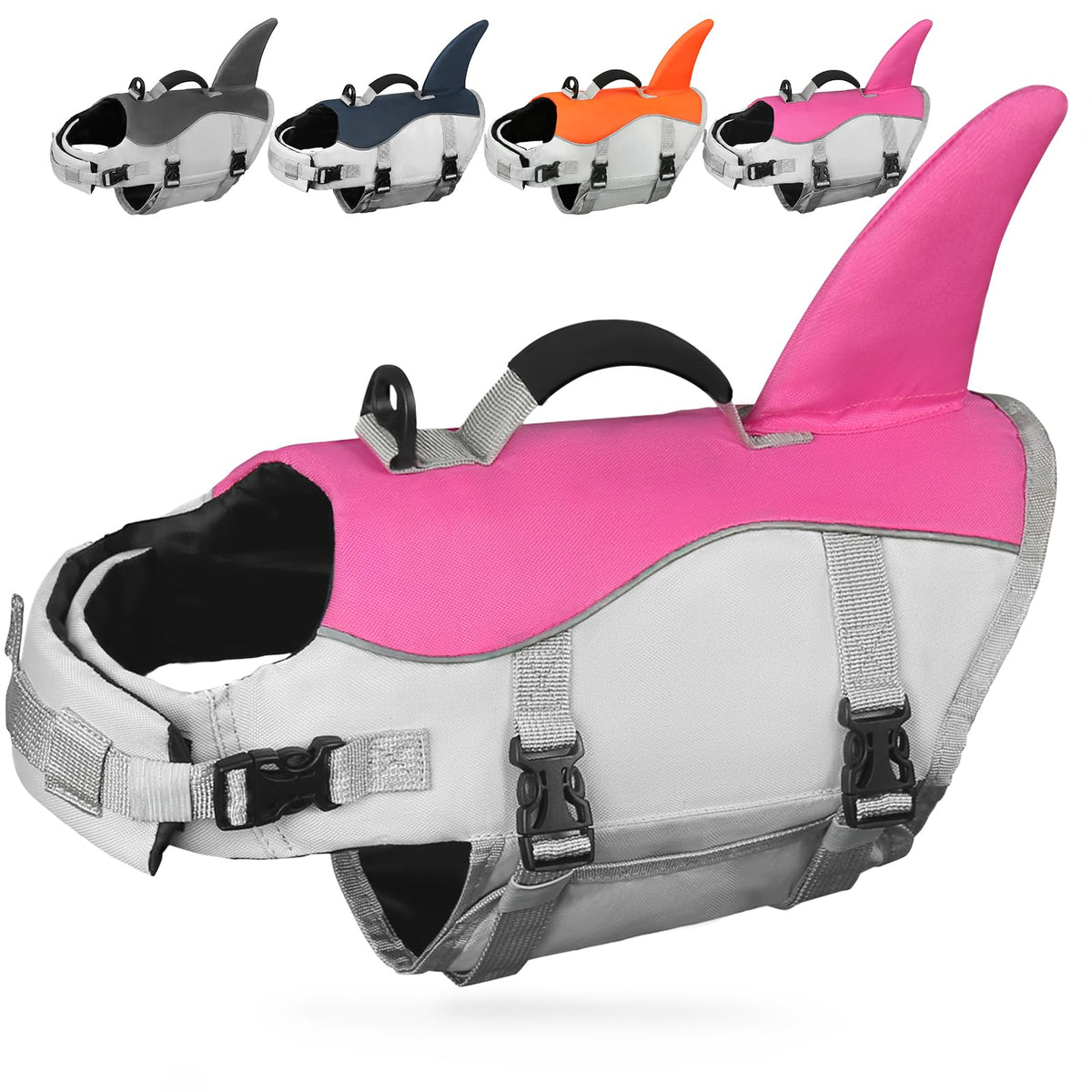 Shark Dog Life Jacket & Swim Vest for Water Safety