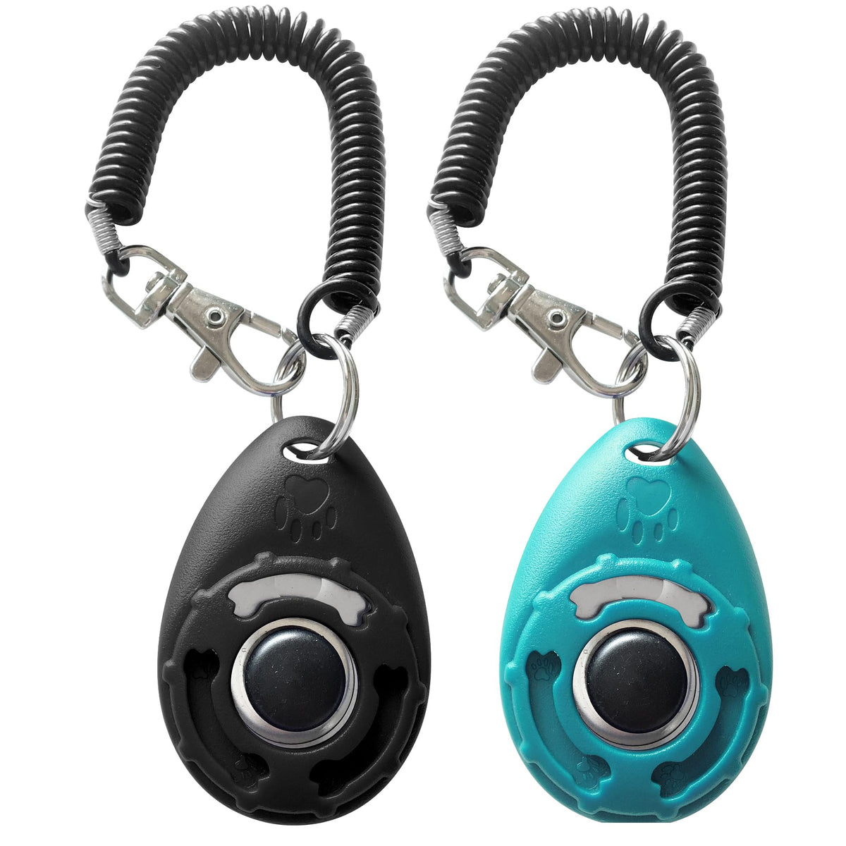 Dog Training Clicker with Wrist Strap & Keyring for Pets