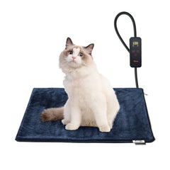 Pet Heating Pad with 6 Temperature Levels & Timer for Dogs & Cats