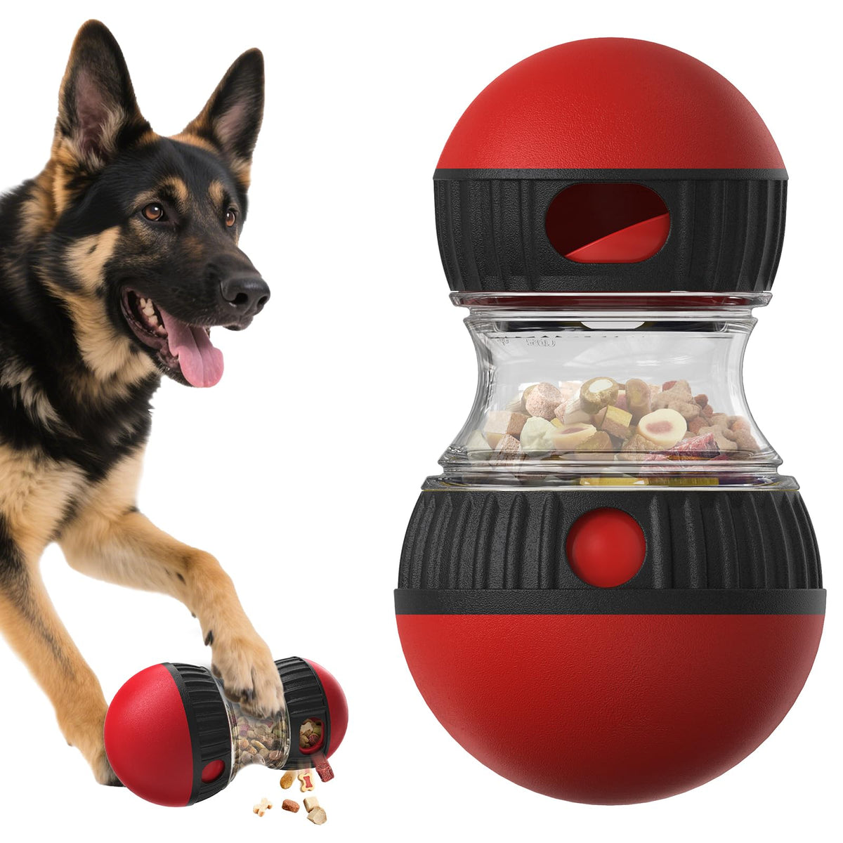 Interactive Dog Treat Dispenser Ball Toy for Mental Stimulation