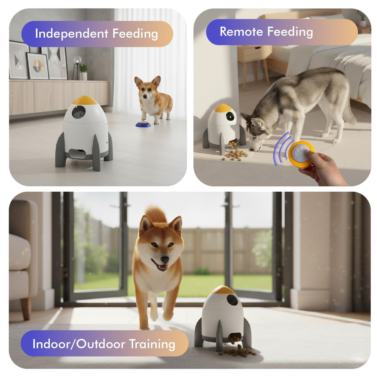 Interactive Automatic Dog Puzzle Feeder & Treat Dispenser