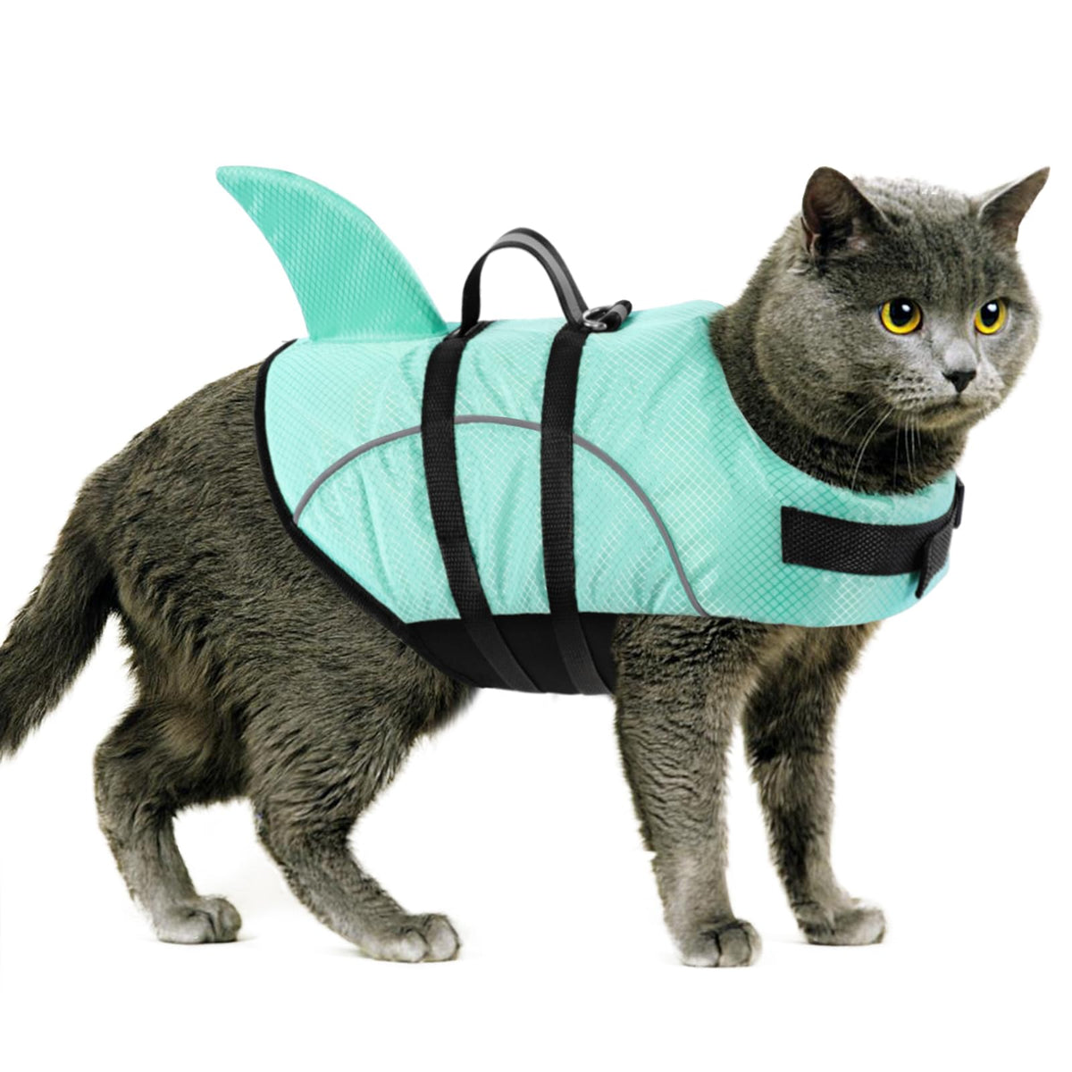 Ripstop Shark Dog Life Jacket for Small & Medium Dogs