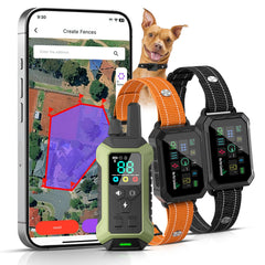 Smart Wireless GPS Dog Fence & Training Collar with App Control