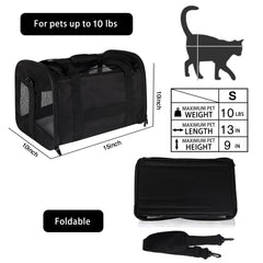Airline-Approved Breathable Pet Carrier for Cats & Small Dogs