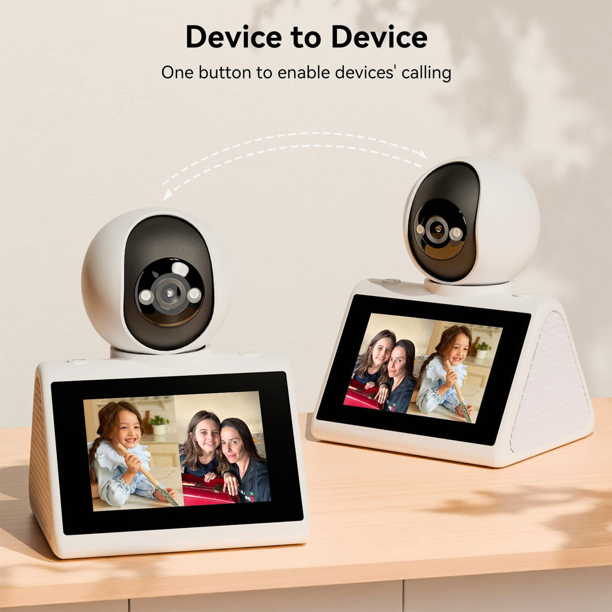 1080P Pet Security Camera with 4.3" Screen & Motion Detection
