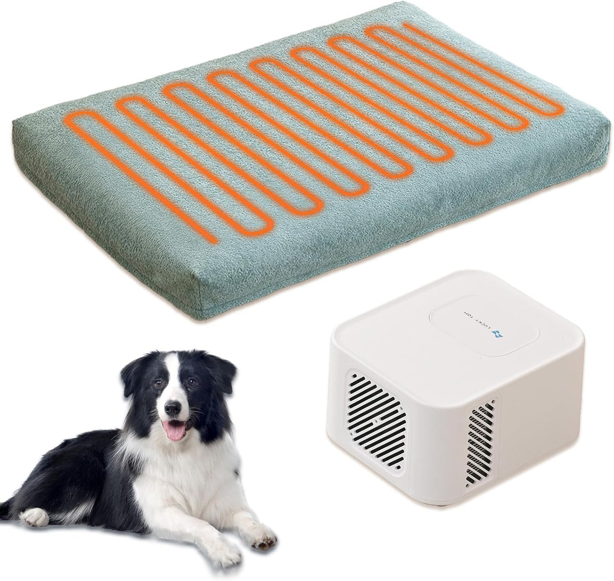 Heating & Cooling Pet Bed Pad for Dogs & Cats, Washable Design
