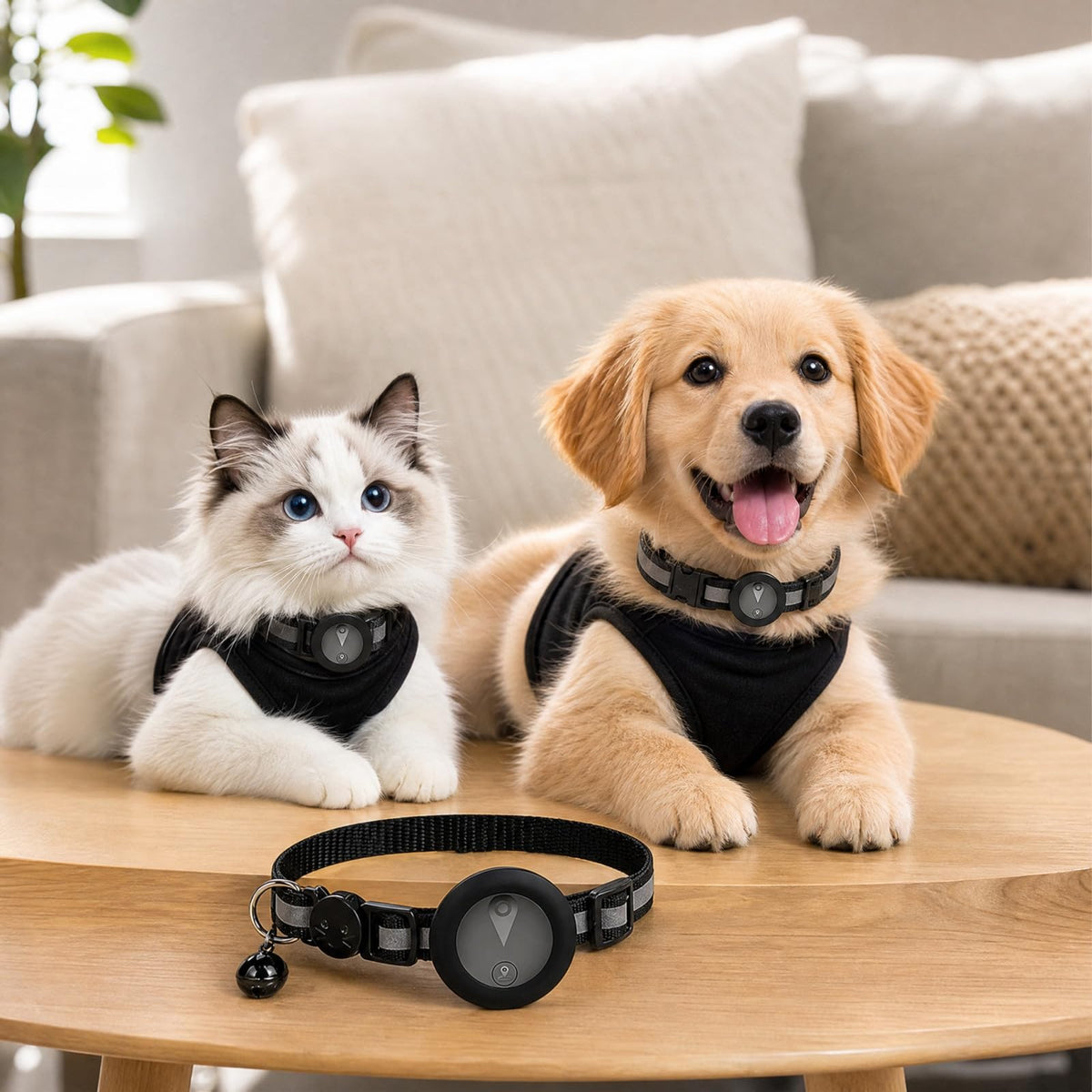 Real-Time GPS Cat Tracker with Waterproof Collar & No Subscription