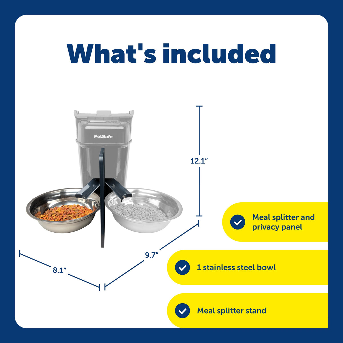 Smart WiFi Pet Feeder with App Control & Stainless Steel Bowl