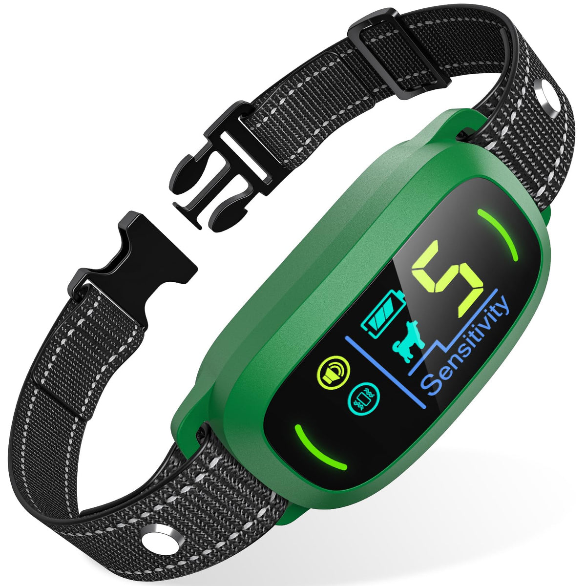 Rechargeable Smart Dog Bark Collar with Adjustable Sensitivity & Vibration
