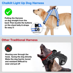 ChalkLit Light-Up Dog Harness for Nighttime Visibility