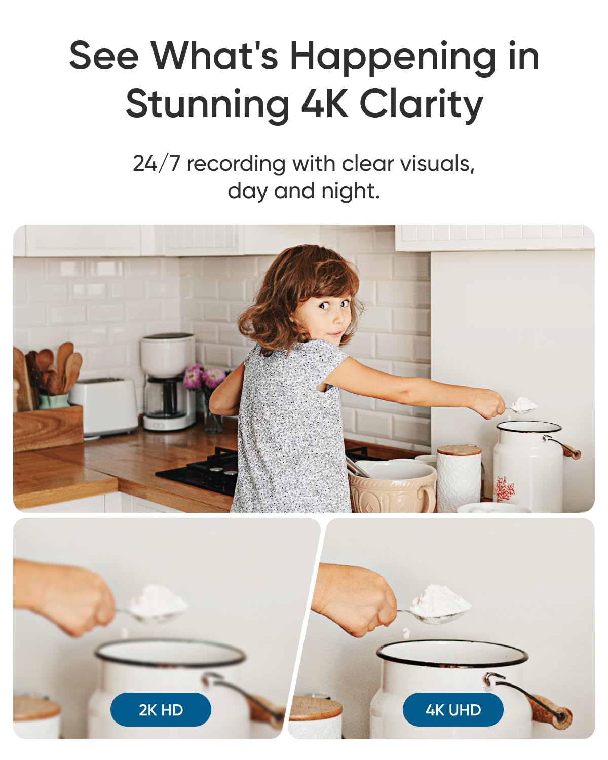 4K Indoor Pet Camera with 360° Pan-Tilt & Auto Tracking