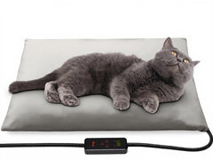Pet Heating Pad with 6 Temperature Levels & Timer for Dogs & Cats