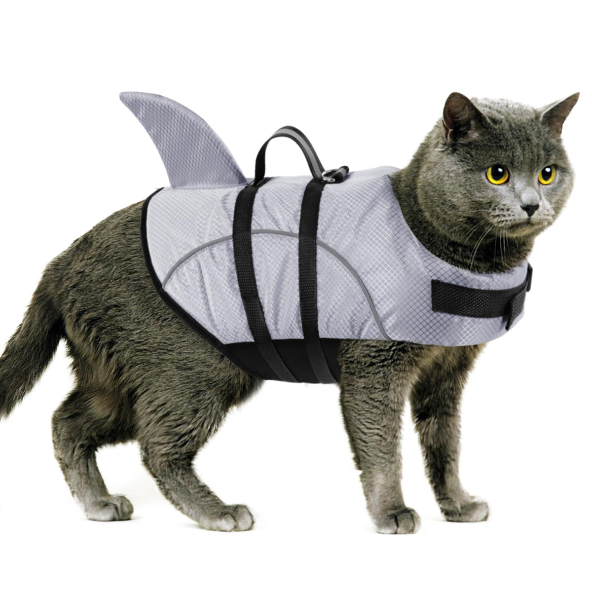 Ripstop Shark Dog Life Jacket for Small & Medium Dogs