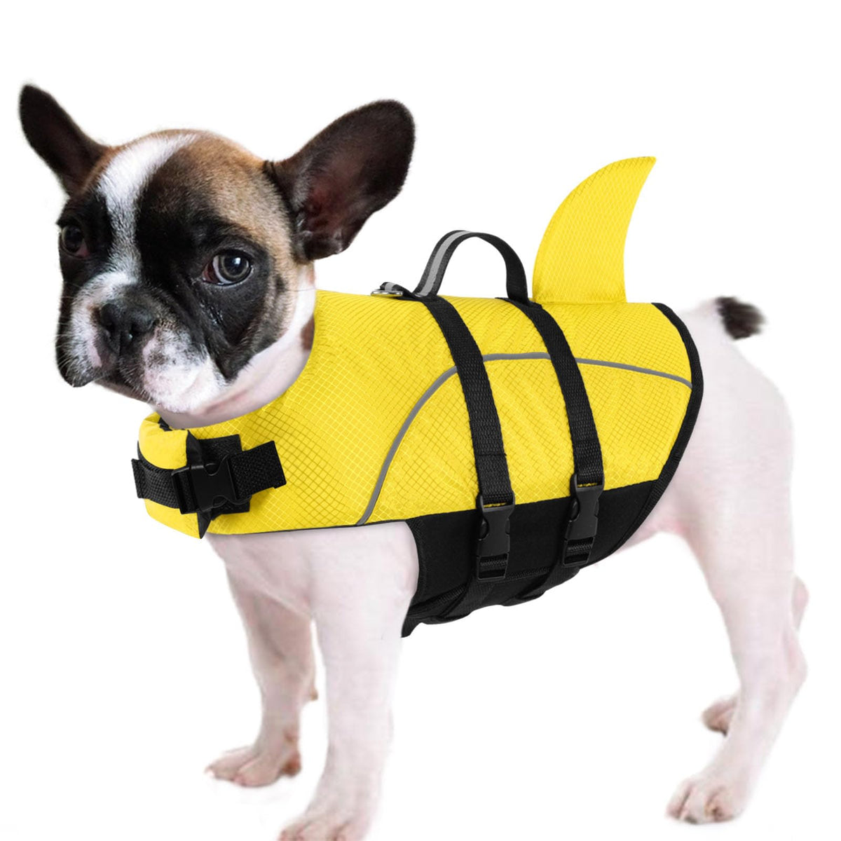 Ripstop Shark Dog Life Jacket for Small & Medium Dogs