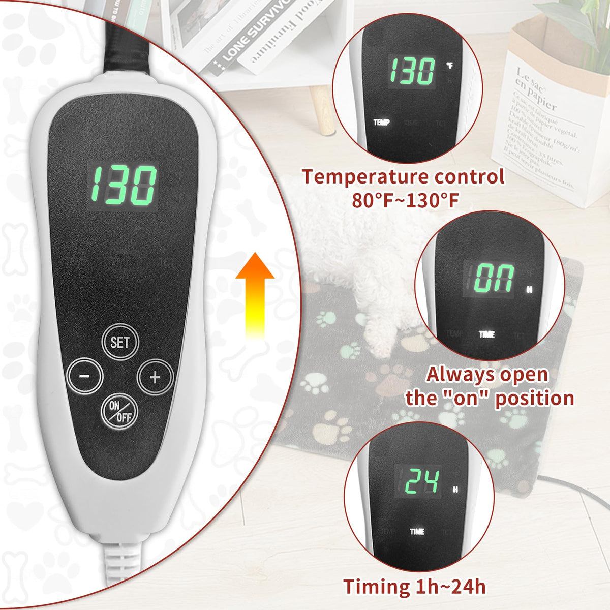 4G Cellular Pet Temperature Monitor with Power Outage Alerts