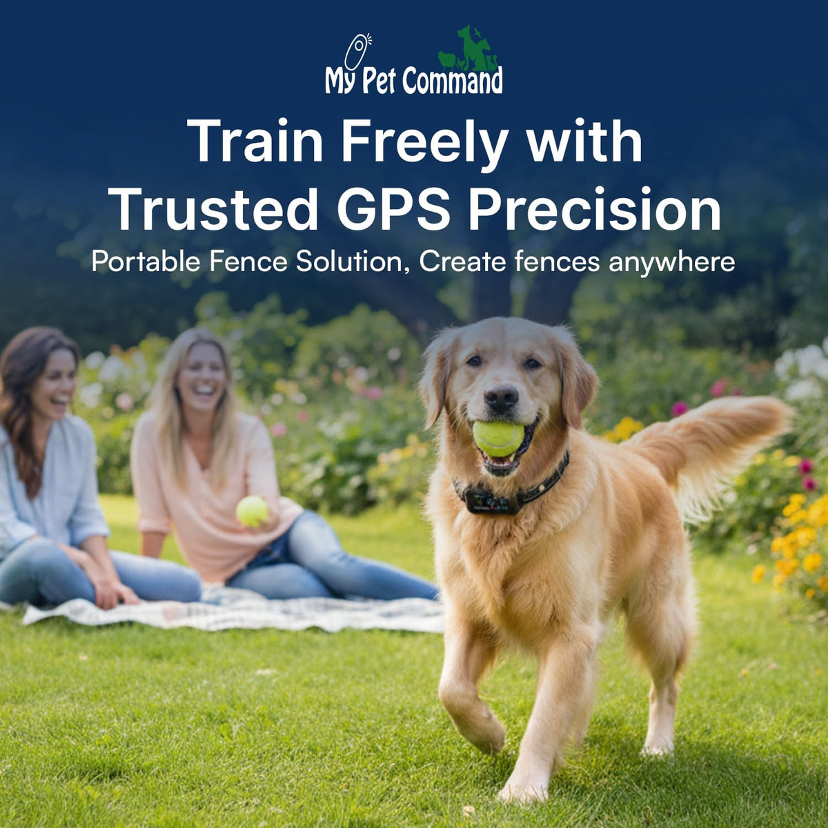 Smart Wireless GPS Dog Fence & Training Collar with App Control