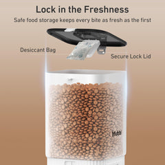 7L Automatic Pet Feeder with Desiccant Bag & Dual Power Supply