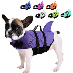 Ripstop Shark Dog Life Jacket for Small & Medium Dogs
